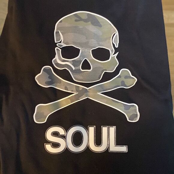 Lululemon Capri workout leggings, SoulCycle, size 4, skull - Picture 10 of 10